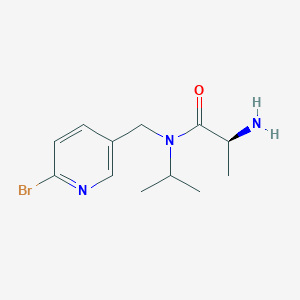 molecular formula C12H18BrN3O B7925599 (S)-2-Amino-N-(6-bromo-pyridin-3-ylmethyl)-N-isopropyl-propionamide 