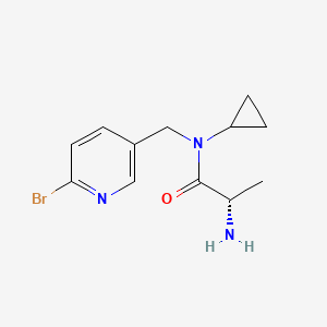 molecular formula C12H16BrN3O B7925607 (S)-2-Amino-N-(6-bromo-pyridin-3-ylmethyl)-N-cyclopropyl-propionamide 