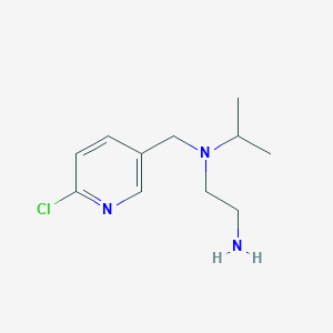 molecular formula C11H18ClN3 B7925609 N1-((6-Chloropyridin-3-yl)methyl)-N1-isopropylethane-1,2-diamine 