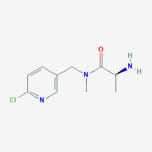 molecular formula C10H14ClN3O B7925614 (S)-2-Amino-N-(6-chloro-pyridin-3-ylmethyl)-N-methyl-propionamide 