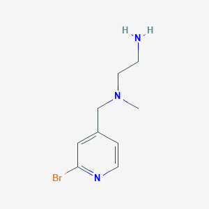molecular formula C9H14BrN3 B7925621 N1-((2-Bromopyridin-4-yl)methyl)-N1-methylethane-1,2-diamine 