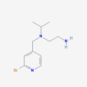 molecular formula C11H18BrN3 B7925627 N1-((2-Bromopyridin-4-yl)methyl)-N1-isopropylethane-1,2-diamine 