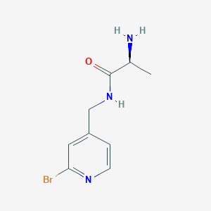 molecular formula C9H12BrN3O B7925630 (S)-2-Amino-N-(2-bromo-pyridin-4-ylmethyl)-propionamide 