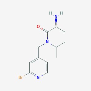 molecular formula C12H18BrN3O B7925641 (S)-2-Amino-N-((2-bromopyridin-4-yl)methyl)-N-isopropylpropanamide 