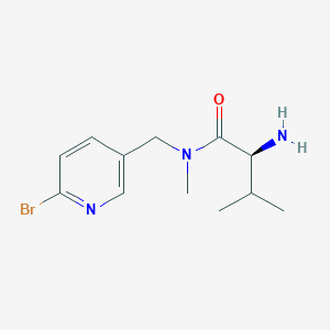 molecular formula C12H18BrN3O B7925683 (S)-2-Amino-N-(6-bromo-pyridin-3-ylmethyl)-3,N-dimethyl-butyramide 