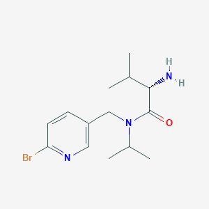 molecular formula C14H22BrN3O B7925691 (S)-2-Amino-N-(6-bromo-pyridin-3-ylmethyl)-N-isopropyl-3-methyl-butyramide 
