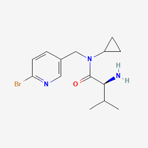 molecular formula C14H20BrN3O B7925697 (S)-2-Amino-N-(6-bromo-pyridin-3-ylmethyl)-N-cyclopropyl-3-methyl-butyramide 