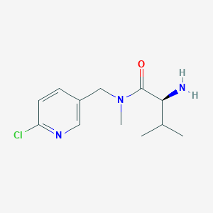 molecular formula C12H18ClN3O B7925700 (S)-2-Amino-N-(6-chloro-pyridin-3-ylmethyl)-3,N-dimethyl-butyramide 