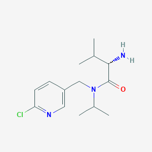 molecular formula C14H22ClN3O B7925701 (S)-2-Amino-N-(6-chloro-pyridin-3-ylmethyl)-N-isopropyl-3-methyl-butyramide 