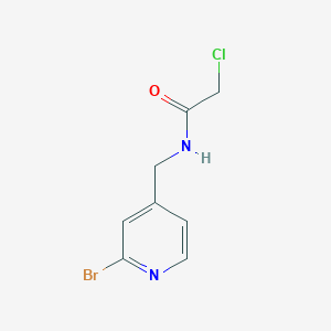 molecular formula C8H8BrClN2O B7925713 N-(2-Bromo-pyridin-4-ylmethyl)-2-chloro-acetamide 