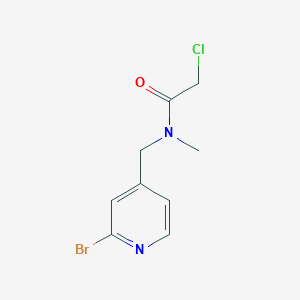 molecular formula C9H10BrClN2O B7925719 N-(2-Bromo-pyridin-4-ylmethyl)-2-chloro-N-methyl-acetamide 