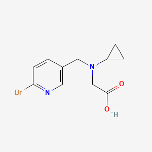 molecular formula C11H13BrN2O2 B7925749 [(6-Bromo-pyridin-3-ylmethyl)-cyclopropyl-amino]-acetic acid 