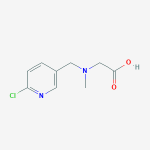 molecular formula C9H11ClN2O2 B7925752 [(6-Chloro-pyridin-3-ylmethyl)-methyl-amino]-acetic acid 