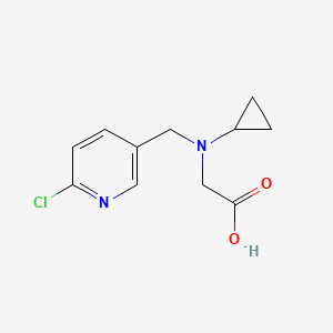 molecular formula C11H13ClN2O2 B7925763 [(6-Chloro-pyridin-3-ylmethyl)-cyclopropyl-amino]-acetic acid 