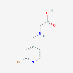[(2-Bromo-pyridin-4-ylmethyl)-amino]-acetic acid