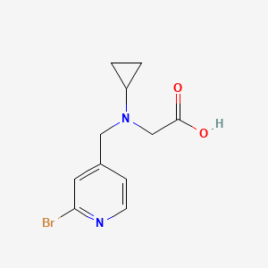 molecular formula C11H13BrN2O2 B7925771 [(2-Bromo-pyridin-4-ylmethyl)-cyclopropyl-amino]-acetic acid 