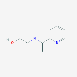 molecular formula C10H16N2O B7925776 2-[Methyl-(1-pyridin-2-yl-ethyl)-amino]-ethanol 