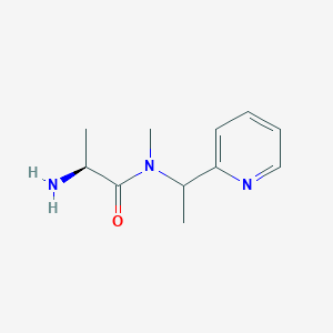 molecular formula C11H17N3O B7925822 (S)-2-Amino-N-methyl-N-(1-pyridin-2-yl-ethyl)-propionamide 