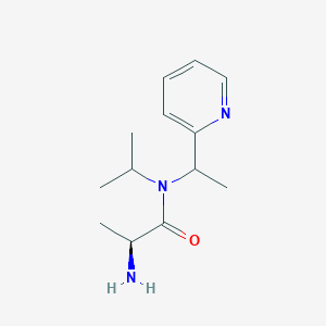 molecular formula C13H21N3O B7925825 (S)-2-Amino-N-isopropyl-N-(1-pyridin-2-yl-ethyl)-propionamide 