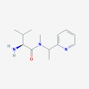 molecular formula C13H21N3O B7925833 (S)-2-Amino-3,N-dimethyl-N-(1-pyridin-2-yl-ethyl)-butyramide 
