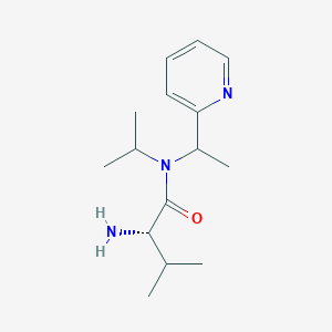 molecular formula C15H25N3O B7925836 (S)-2-Amino-N-isopropyl-3-methyl-N-(1-pyridin-2-yl-ethyl)-butyramide 