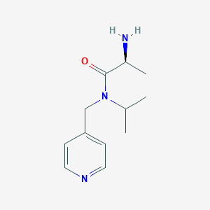 molecular formula C12H19N3O B7925846 (S)-2-Amino-N-isopropyl-N-pyridin-4-ylmethyl-propionamide 
