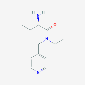 molecular formula C14H23N3O B7925847 (S)-2-Amino-N-isopropyl-3-methyl-N-pyridin-4-ylmethyl-butyramide 