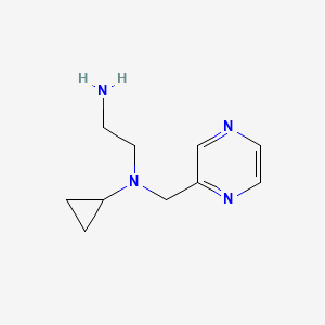 molecular formula C10H16N4 B7925880 N1-Cyclopropyl-N1-(pyrazin-2-ylmethyl)ethane-1,2-diamine 