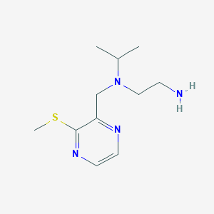 molecular formula C11H20N4S B7925914 N1-Isopropyl-N1-((3-(methylthio)pyrazin-2-yl)methyl)ethane-1,2-diamine 