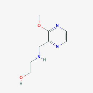 molecular formula C8H13N3O2 B7925920 2-[(3-Methoxy-pyrazin-2-ylmethyl)-amino]-ethanol 