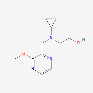 molecular formula C11H17N3O2 B7925940 2-[Cyclopropyl-(3-methoxy-pyrazin-2-ylmethyl)-amino]-ethanol 