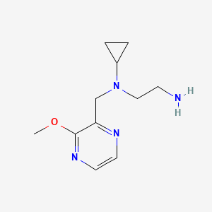 molecular formula C11H18N4O B7925961 N1-Cyclopropyl-N1-((3-methoxypyrazin-2-yl)methyl)ethane-1,2-diamine 