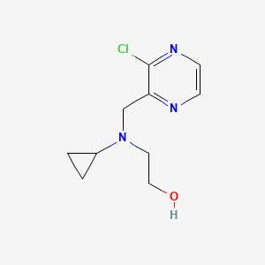molecular formula C10H14ClN3O B7925971 2-[(3-Chloro-pyrazin-2-ylmethyl)-cyclopropyl-amino]-ethanol 