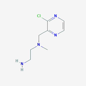 molecular formula C8H13ClN4 B7925972 N1-((3-Chloropyrazin-2-yl)methyl)-N1-methylethane-1,2-diamine 