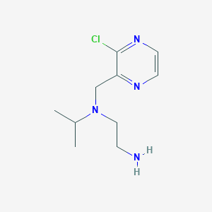 molecular formula C10H17ClN4 B7925977 N1-((3-Chloropyrazin-2-yl)methyl)-N1-isopropylethane-1,2-diamine 