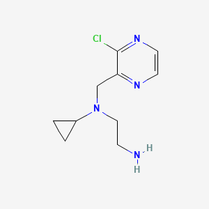 molecular formula C10H15ClN4 B7925981 N1-((3-Chloropyrazin-2-yl)methyl)-N1-cyclopropylethane-1,2-diamine 