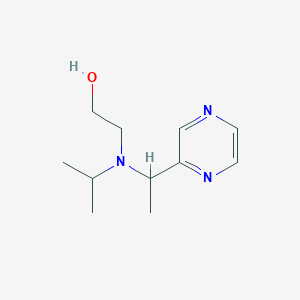 molecular formula C11H19N3O B7925993 2-[Isopropyl-(1-pyrazin-2-yl-ethyl)-amino]-ethanol 