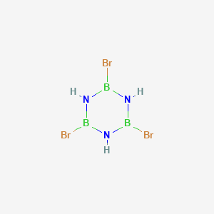 molecular formula B3Br3H3N3 B079260 2,4,6-三溴-1,3,5,2,4,6-三氮杂三硼环己烷 CAS No. 13703-88-3