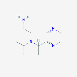 molecular formula C11H20N4 B7926003 N1-Isopropyl-N1-(1-(pyrazin-2-yl)ethyl)ethane-1,2-diamine 