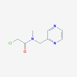 molecular formula C8H10ClN3O B7926036 2-Chloro-N-methyl-N-pyrazin-2-ylmethyl-acetamide 