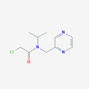 molecular formula C10H14ClN3O B7926039 2-Chloro-N-isopropyl-N-pyrazin-2-ylmethyl-acetamide 