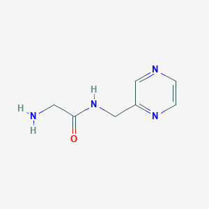molecular formula C7H10N4O B7926041 2-Amino-N-pyrazin-2-ylmethyl-acetamide 