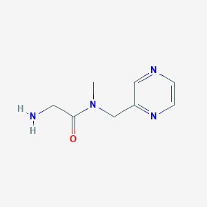 molecular formula C8H12N4O B7926049 2-Amino-N-methyl-N-pyrazin-2-ylmethyl-acetamide 