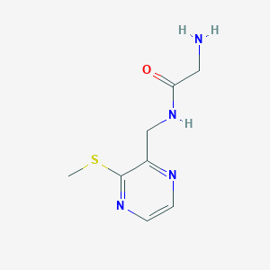 molecular formula C8H12N4OS B7926074 2-Amino-N-(3-methylsulfanyl-pyrazin-2-ylmethyl)-acetamide 