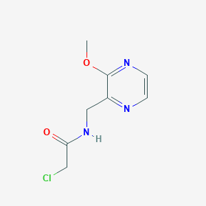 molecular formula C8H10ClN3O2 B7926083 2-Chloro-N-(3-methoxy-pyrazin-2-ylmethyl)-acetamide 