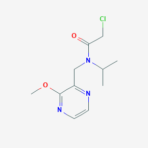 molecular formula C11H16ClN3O2 B7926084 2-Chloro-N-isopropyl-N-(3-methoxy-pyrazin-2-ylmethyl)-acetamide 