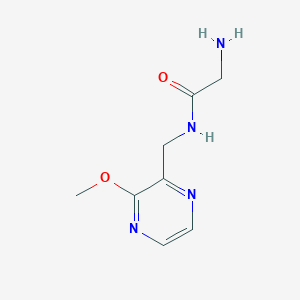molecular formula C8H12N4O2 B7926093 2-Amino-N-(3-methoxy-pyrazin-2-ylmethyl)-acetamide 