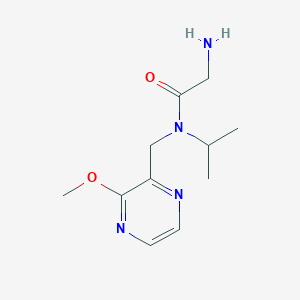molecular formula C11H18N4O2 B7926108 2-Amino-N-isopropyl-N-(3-methoxy-pyrazin-2-ylmethyl)-acetamide 