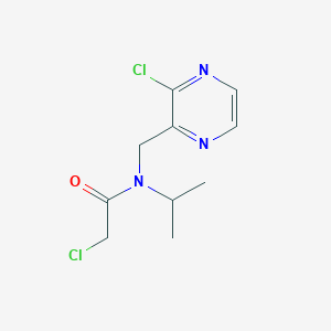 molecular formula C10H13Cl2N3O B7926127 2-Chloro-N-(3-chloro-pyrazin-2-ylmethyl)-N-isopropyl-acetamide 