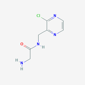 molecular formula C7H9ClN4O B7926139 2-Amino-N-(3-chloro-pyrazin-2-ylmethyl)-acetamide 